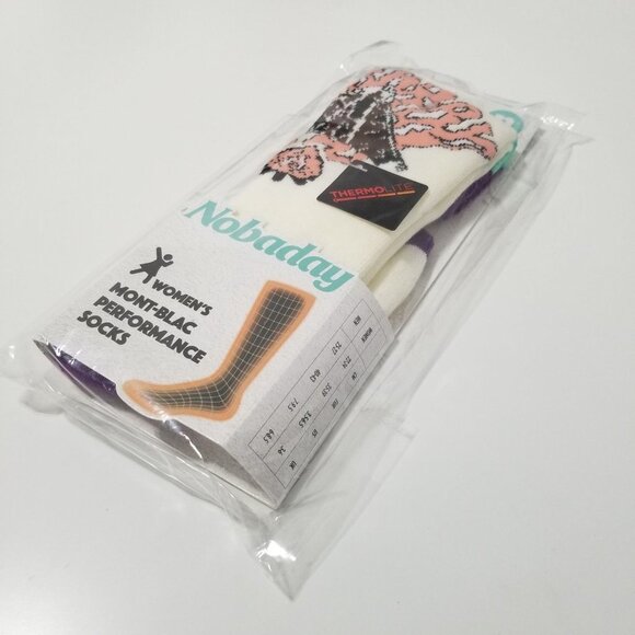 NWT NOBADAY‎ Unisex MONT-BLAC PERFORMANCE SOCKS Size M - Picture 5 of 7